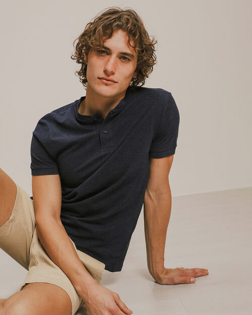 Polo Fit Slim Azul